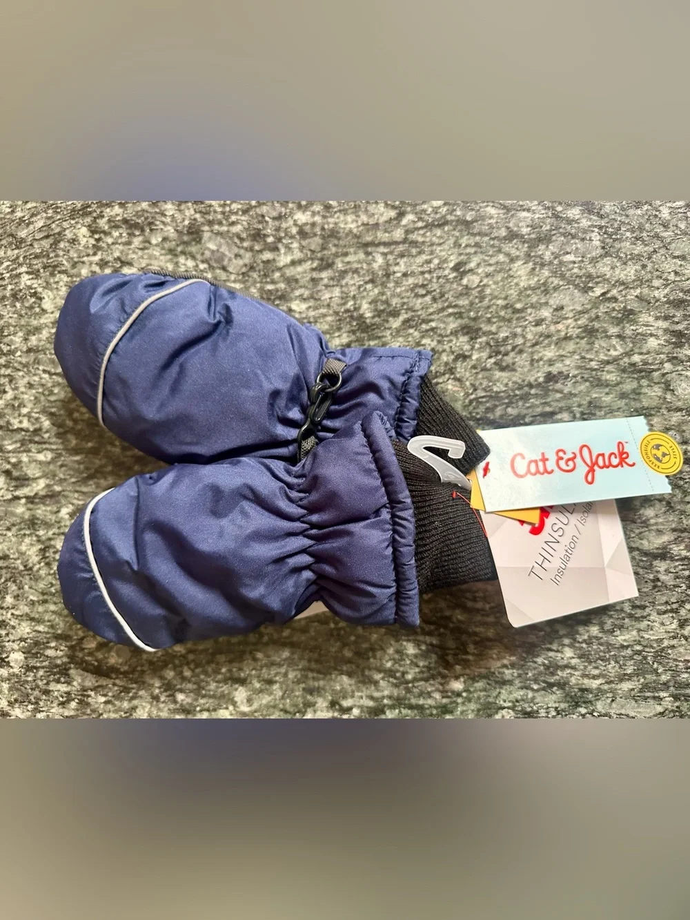 NWT - 3M Thinsulate Navy Blue Kids Mittens, size 2T-5T